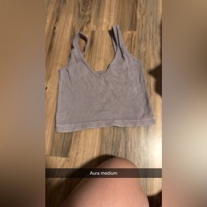 Aura cropped work out top